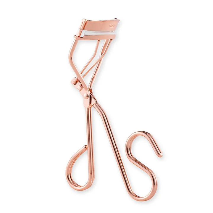 Ring Eyelash Curler 19.5 PINK GOLD。S字のリング形状ハンドルが付いたピンクゴールドのビューラー
