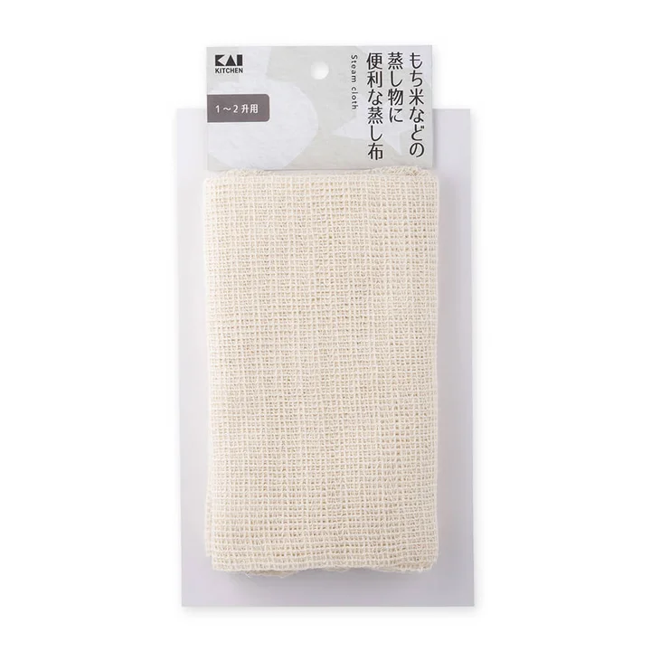 むし上手1〜2升用のパッケージ。もち米などの蒸し物に使う綿の蒸し布