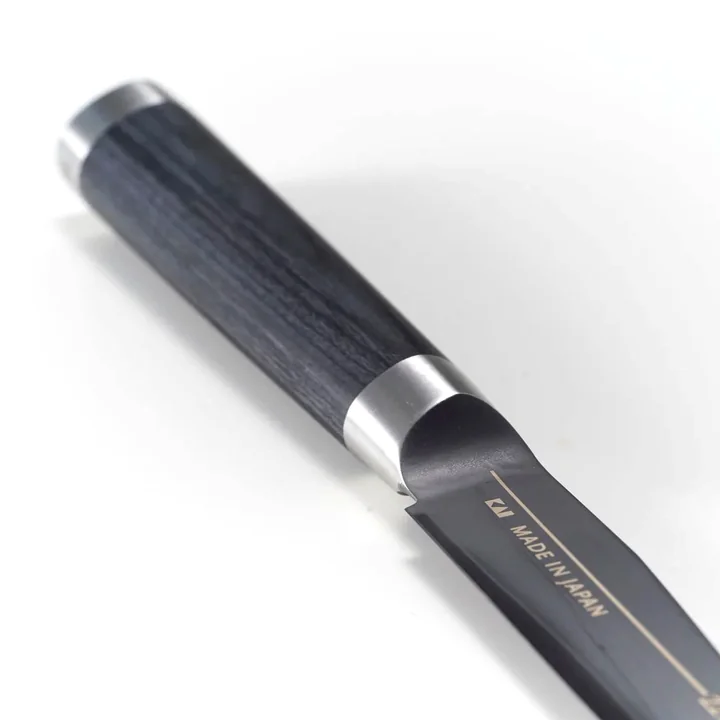 Michel BRAS 包丁 No.7（107mm）のハンドルと口金のアップ